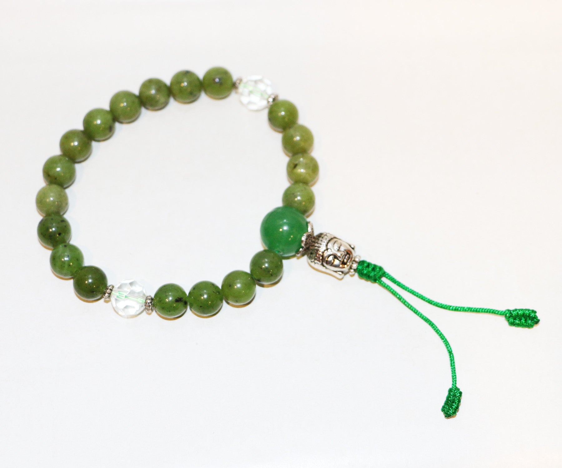 Green Jade Wrist Mala - Tibet Arts & Healing