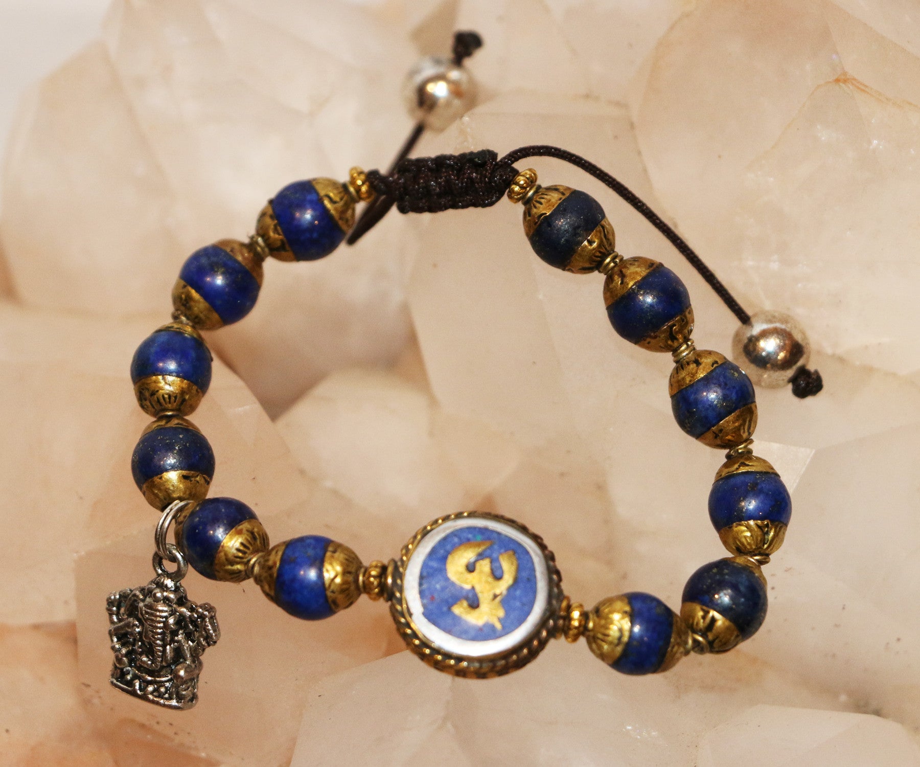 Om﻿ Lapis Pendant Bracelets - Tibet Arts & Healing