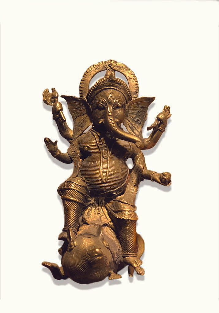 GANESH ON MOUSE ( ANTIQUE)