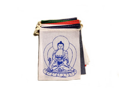 MINI HEALING BUDDHA PRAYER FLAG