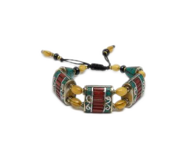 Tibetan Coral Turquoise Bracelet