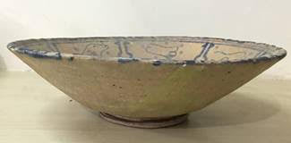 Underglaze Kashan ceramic bowl - Tibet Arts & Healing