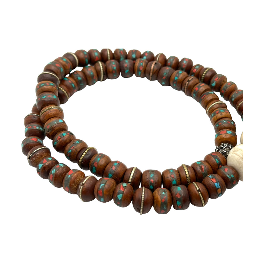 Bodhi Seed Blessing Buddha Dzi Necklace