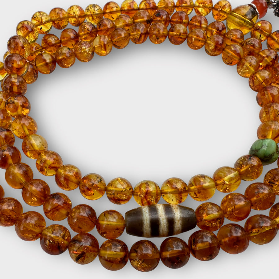 Natural Stone Baltic Amber Mala
