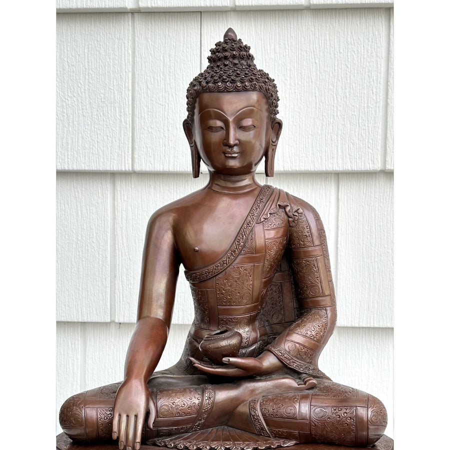Shakyamuni Buddha pure Copper Handmade statue