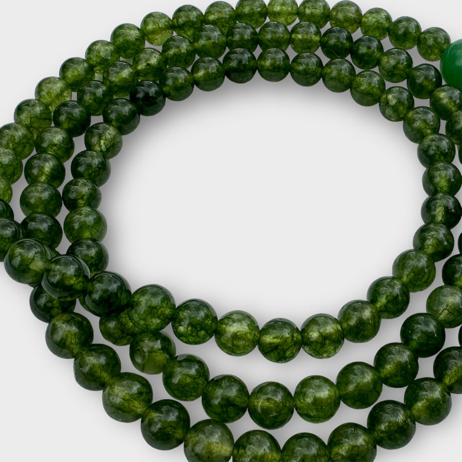 Green jade mala