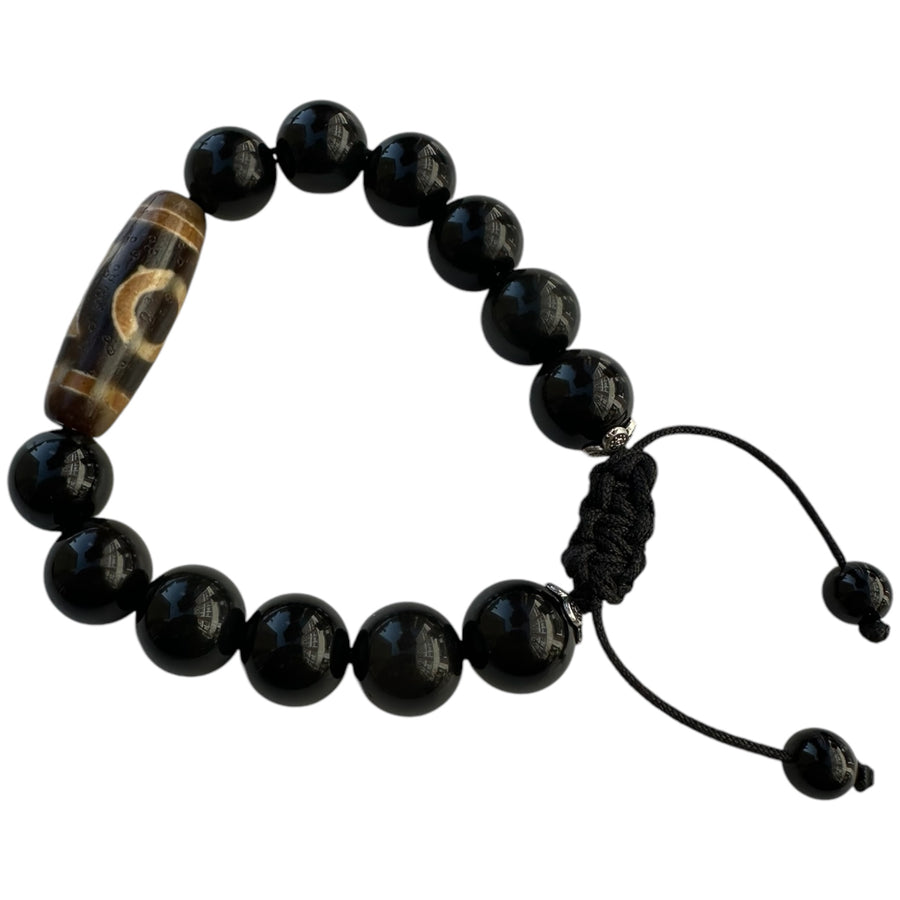 Black obsidian bracelet