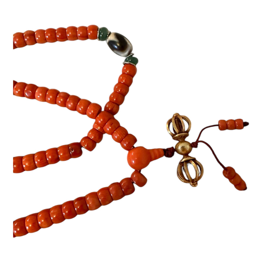 Exquisite Coral mala