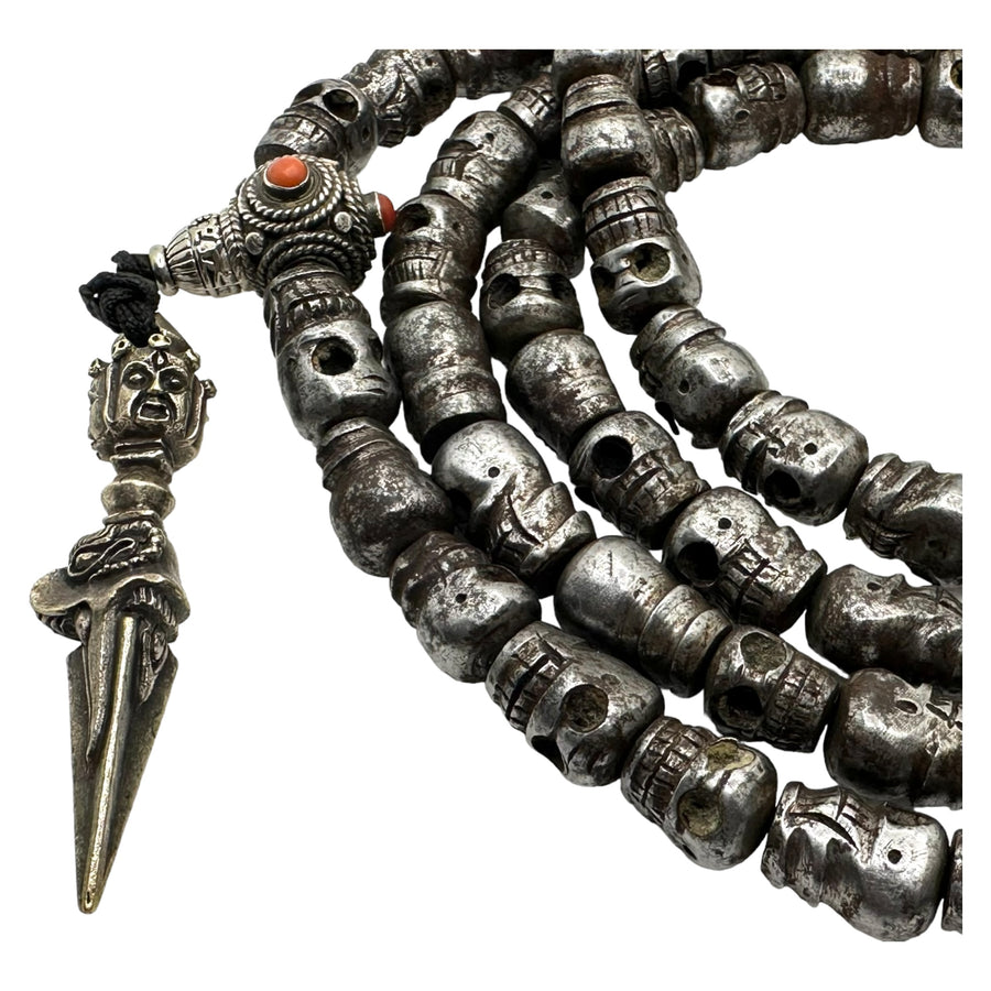 Skull Iron Mala