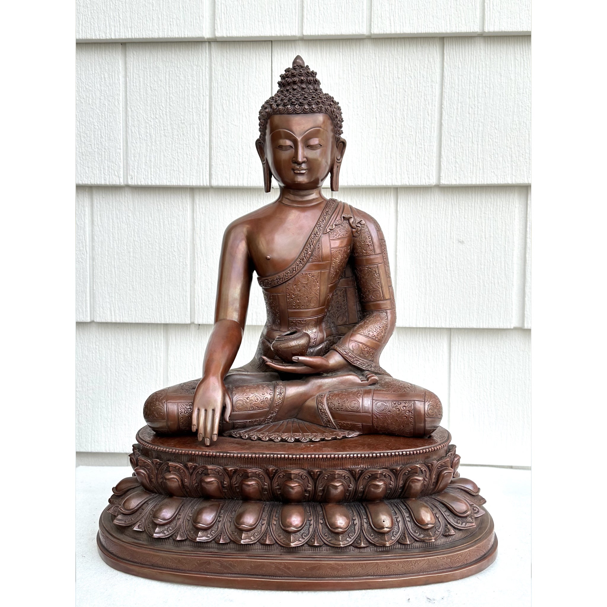 Shakyamuni Buddha pure Copper Handmade statue