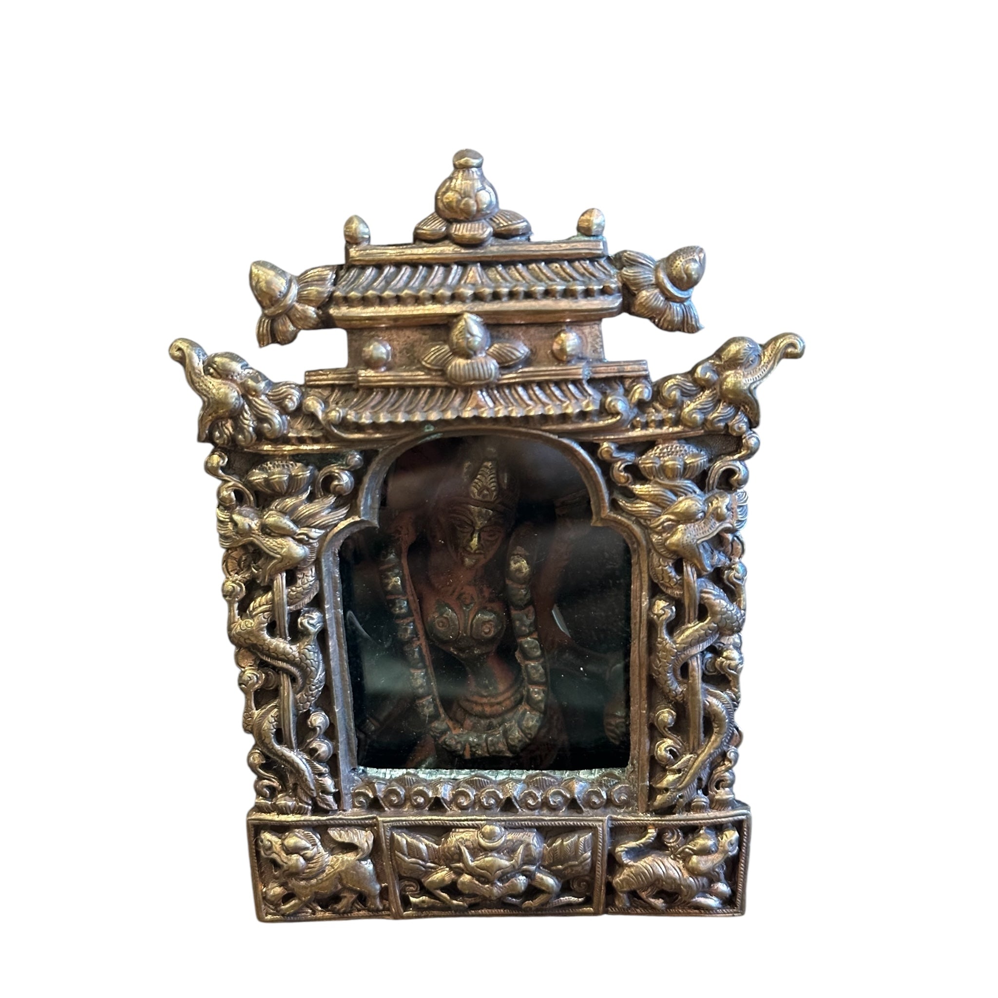 Kali Ma old Tibetan Gau amulet