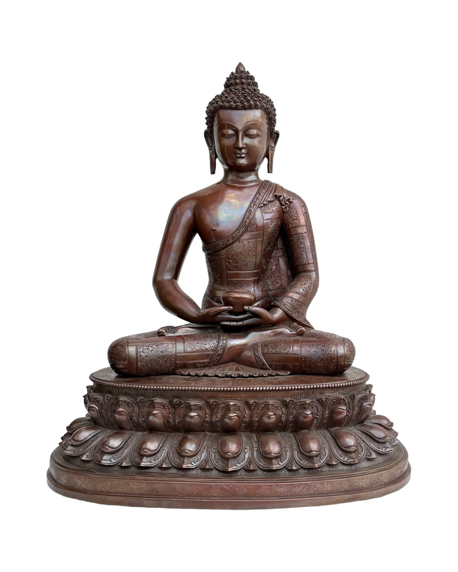 Amitabha Buddha pure copper Handmade Statue