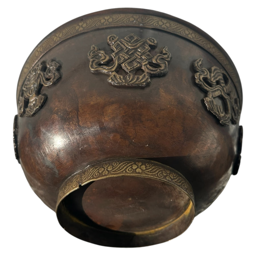 Eight auspicious symbol bell