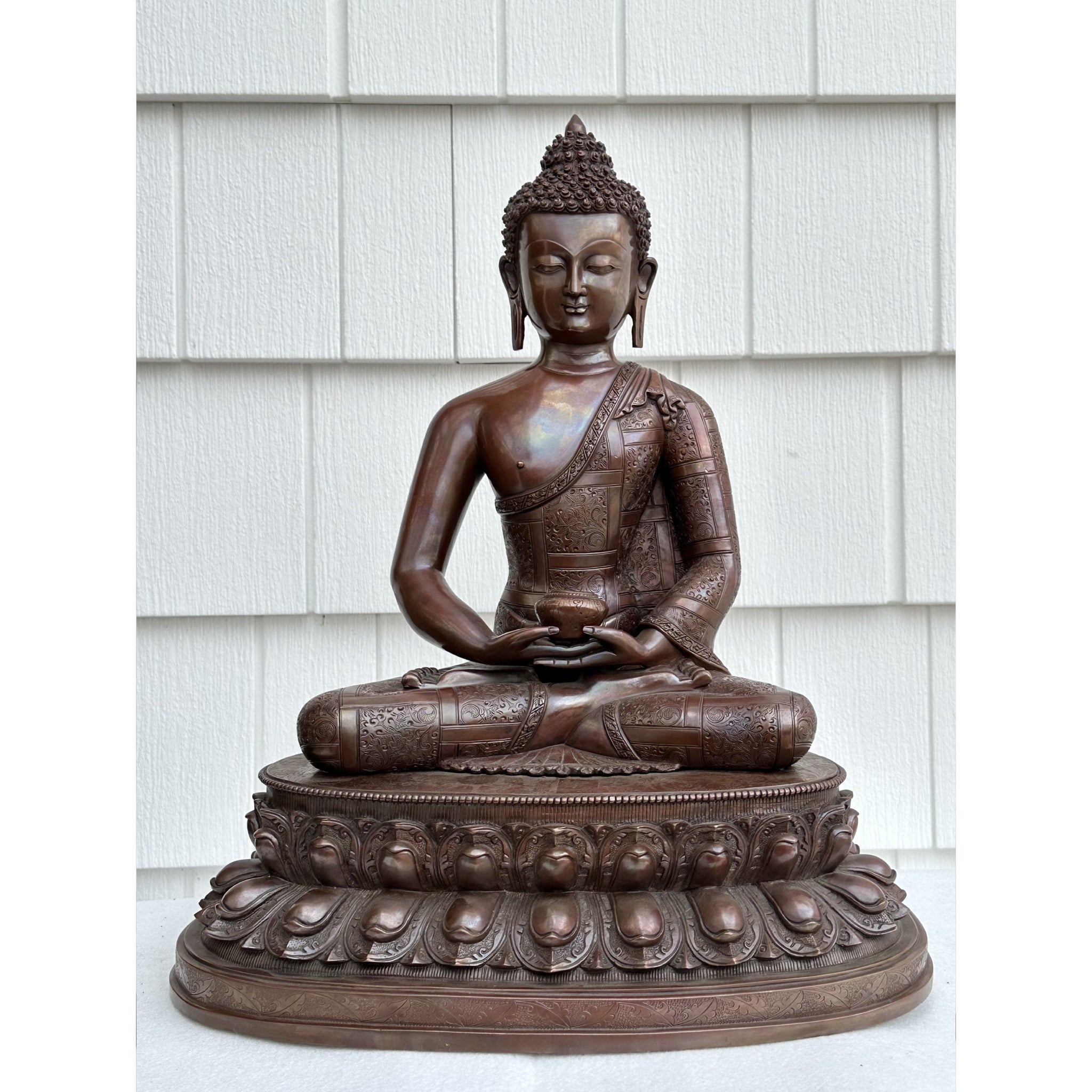 Amitabha Buddha pure copper Handmade Statue