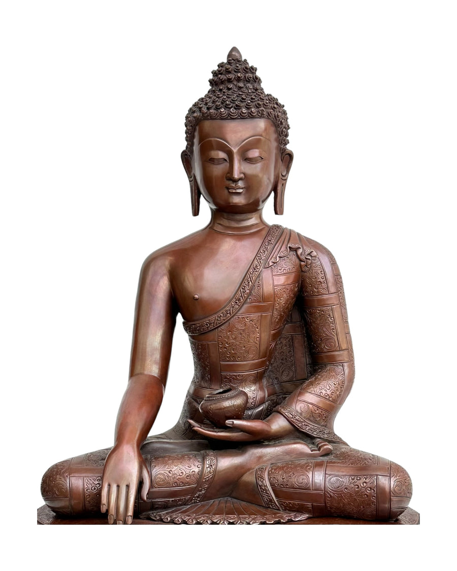 Shakyamuni Buddha pure Copper Handmade statue