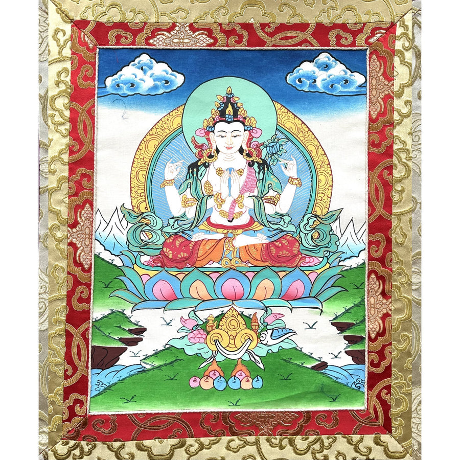 Avalokiteshvara Old Thangka