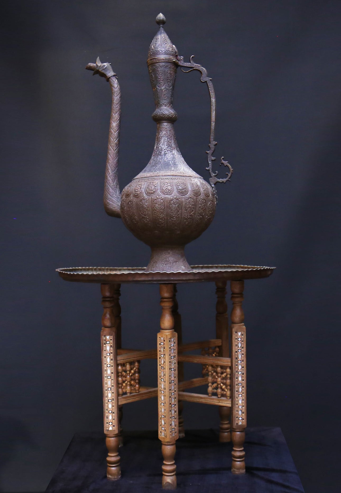 COPPER DALLAH ISLAMIC COFFEE POT - Tibet Arts & Healing