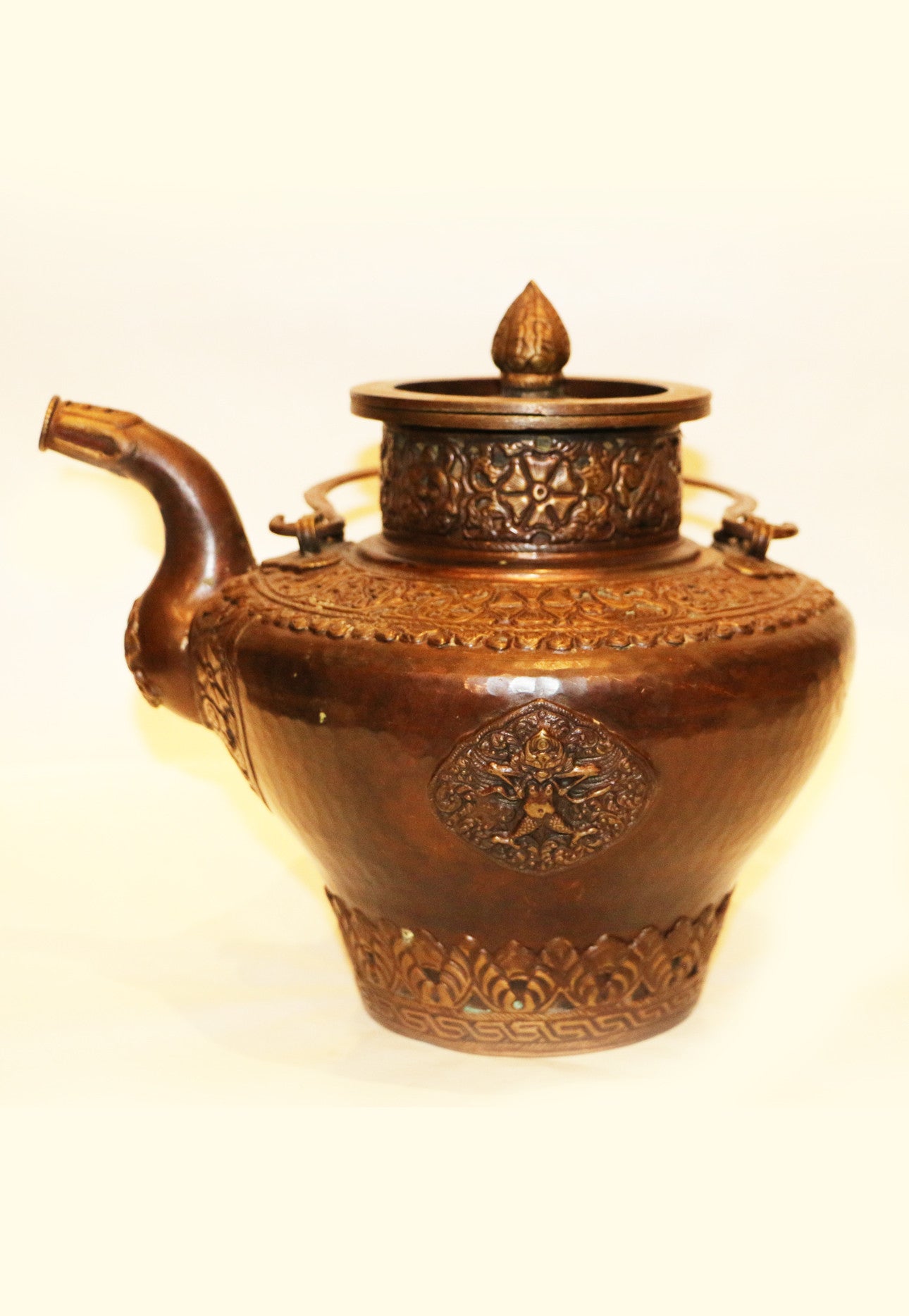 Hand Carved Copper Bhumpa 2 - Tibet Arts & Healing