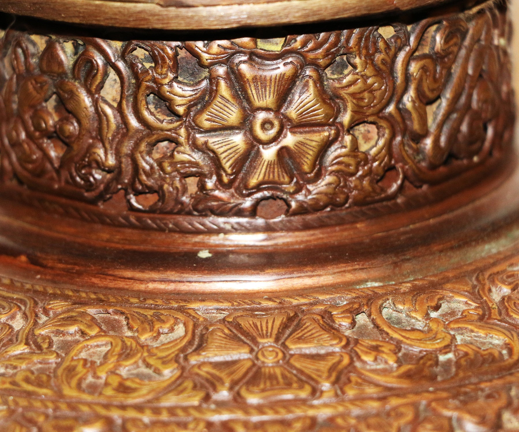 Hand Carved Copper Bhumpa 2 - Tibet Arts & Healing