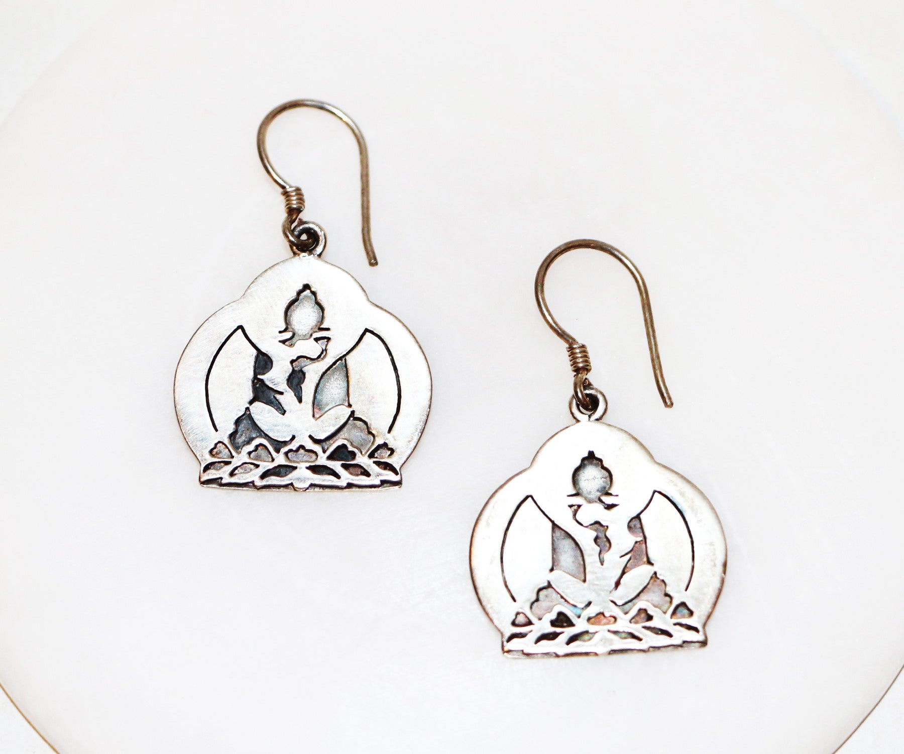 Samantabadra Union Silver Earring - Tibet Arts & Healing
