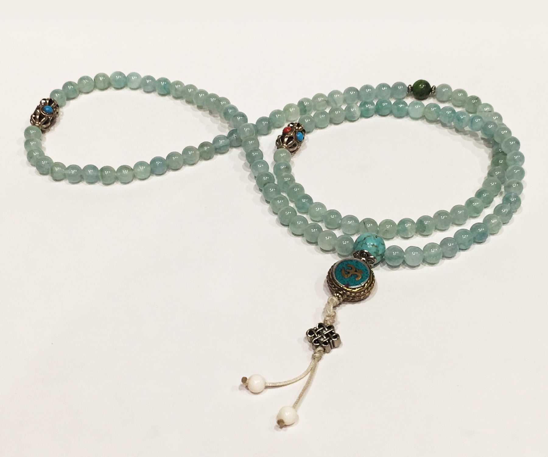 Aquamarine Necklace Mala - Tibet Arts & Healing