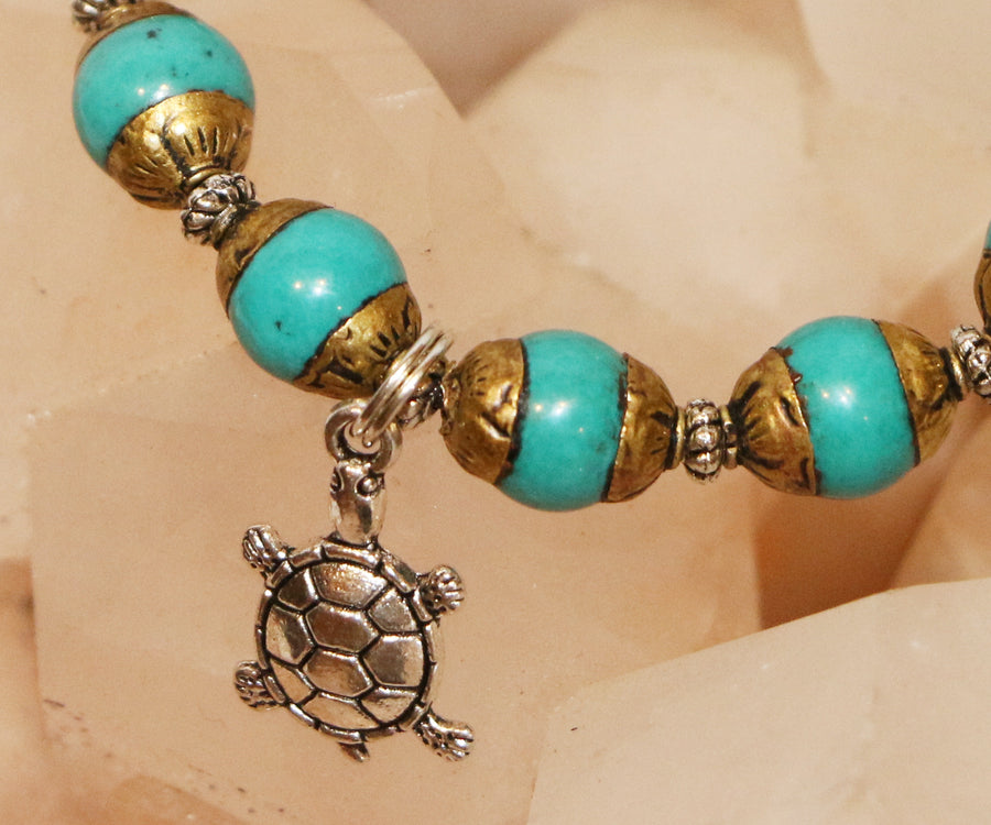 Turquoise Pendant Bracelet - Tibet Arts & Healing