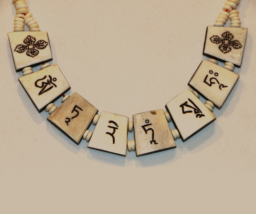 Yak Bone Green Tara Necklace - Tibet Arts & Healing