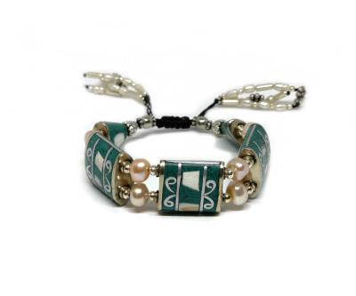 Tibetan Turquoise Pearl Bracelet